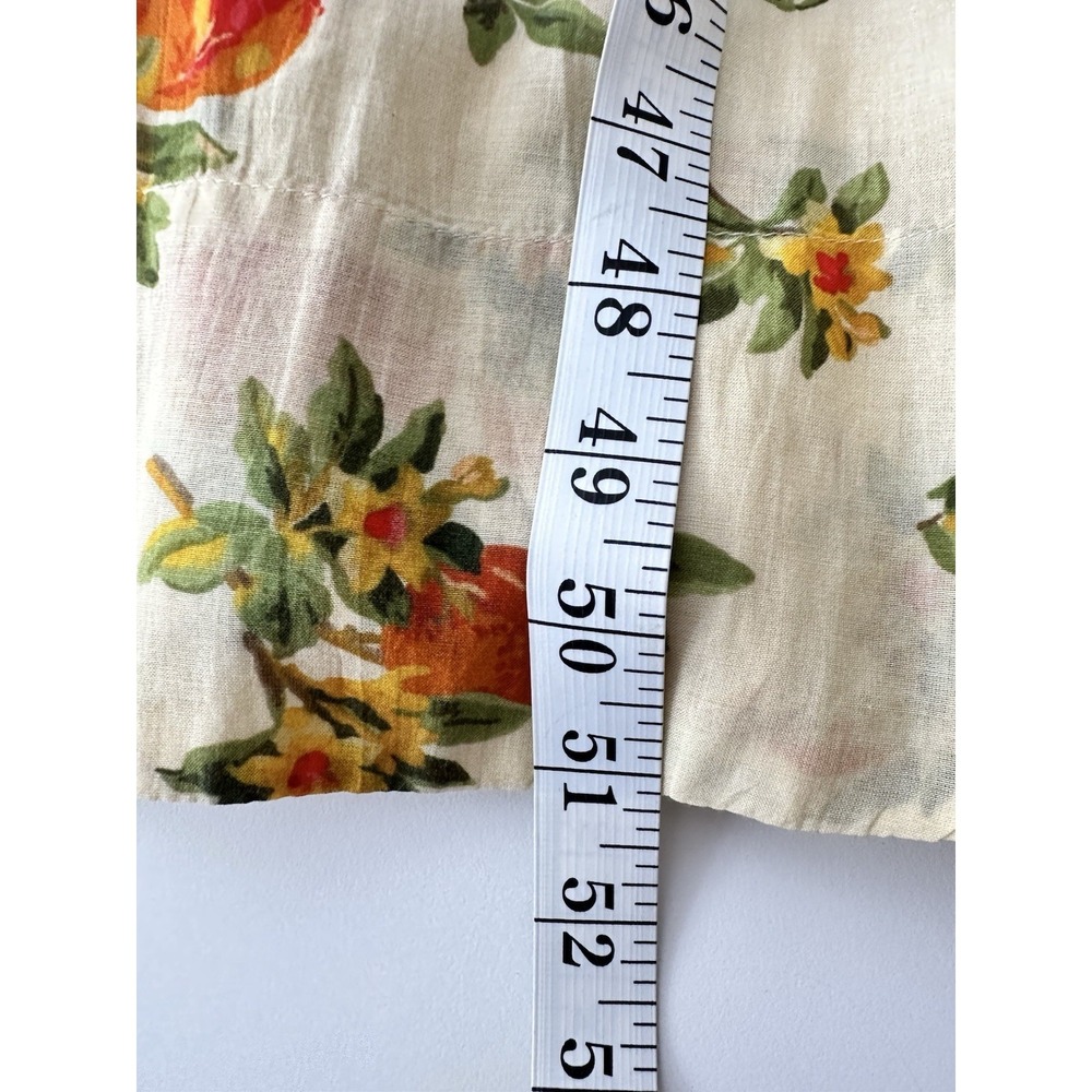 Doen Clarinet Maxi Dress Women Small Floral Orange Smocked Short Sleeve Romantic - Picture 14 of 14